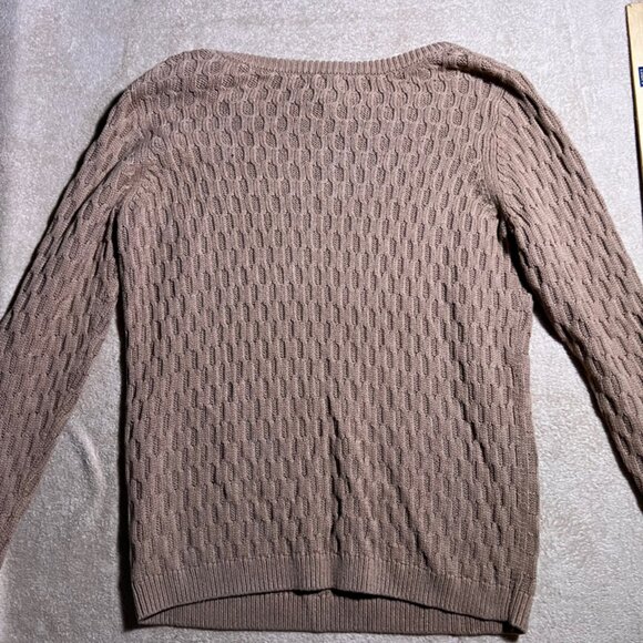 Old Navy Women's Sz XXL Knitted‎ Long Sleeve Causal Beige Sweater (D) - Picture 9 of 9